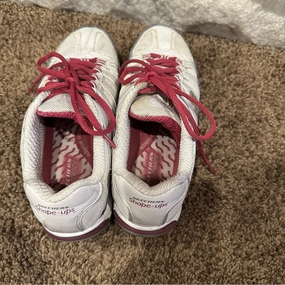 Skechers shape ups walking shoes size 7 white pink gray - Picture 6 of 14
